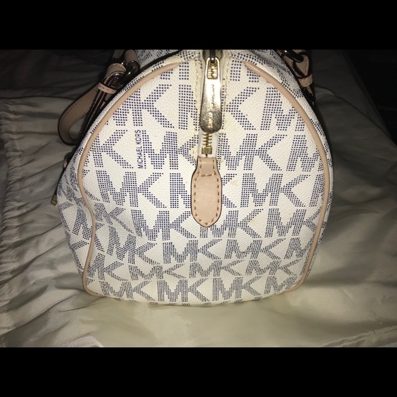 Michael Kors Large white and navy Grayson - Picture 3 of 10